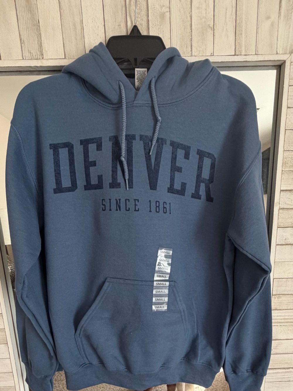 NWT Denver Graphic Hoodie Sweatshirt - Blue